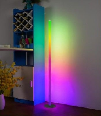 1.5m Đèn chơi game Phòng khách Ánh sáng môi trường với đèn sàn góc LED đứng