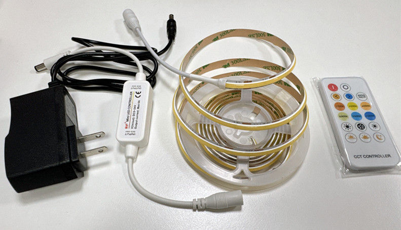 DC12V/24V Input Voltage LED Strip Kit với đèn COB có thể tắt và trình điều khiển thông minh