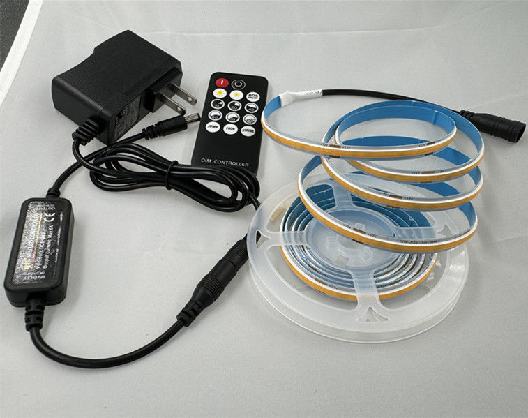 DC12V/24V Input Voltage LED Strip Kit với đèn COB có thể tắt và trình điều khiển thông minh