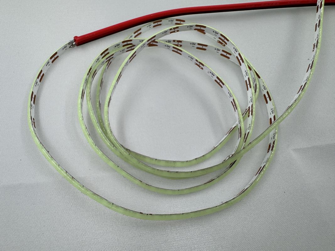 Dải đèn LED cao sáng 12V 5V COB với CRI cao và nhiệt độ màu 2700k-6500k