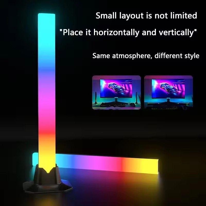 Đèn sàn 18LEDS thay đổi màu sắc RGB RGBIC cho trang trí phòng ngủ với kích thước 30cm và 50cm