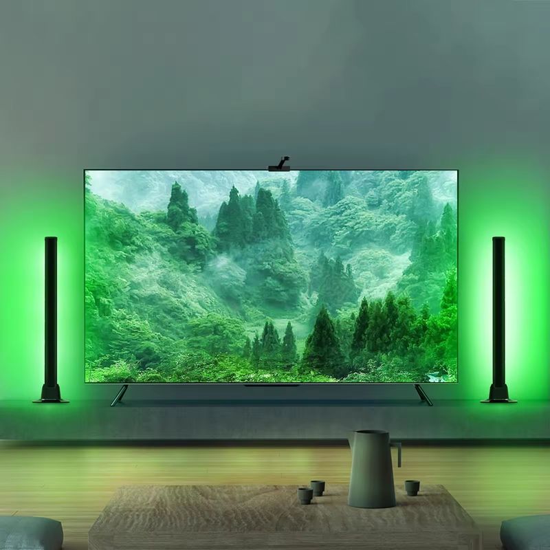 Đèn sàn 18LEDS thay đổi màu sắc RGB RGBIC cho trang trí phòng ngủ với kích thước 30cm và 50cm