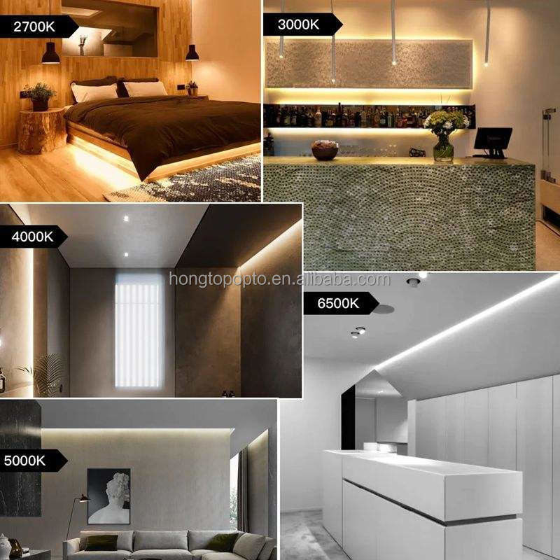 Độ dày đặc cao 400LEDs / m COB đèn LED 5M 16.4FT linh hoạt và bền với 90 Ra CRI