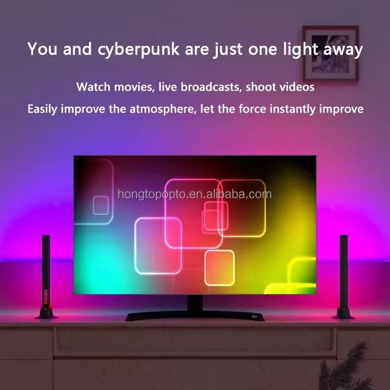 Âm nhạc đầy màu sắc Ánh sáng Ambient Led Bar Atmosphere Ánh sáng phòng chơi game Âm nhạc RGB Rhythm Light