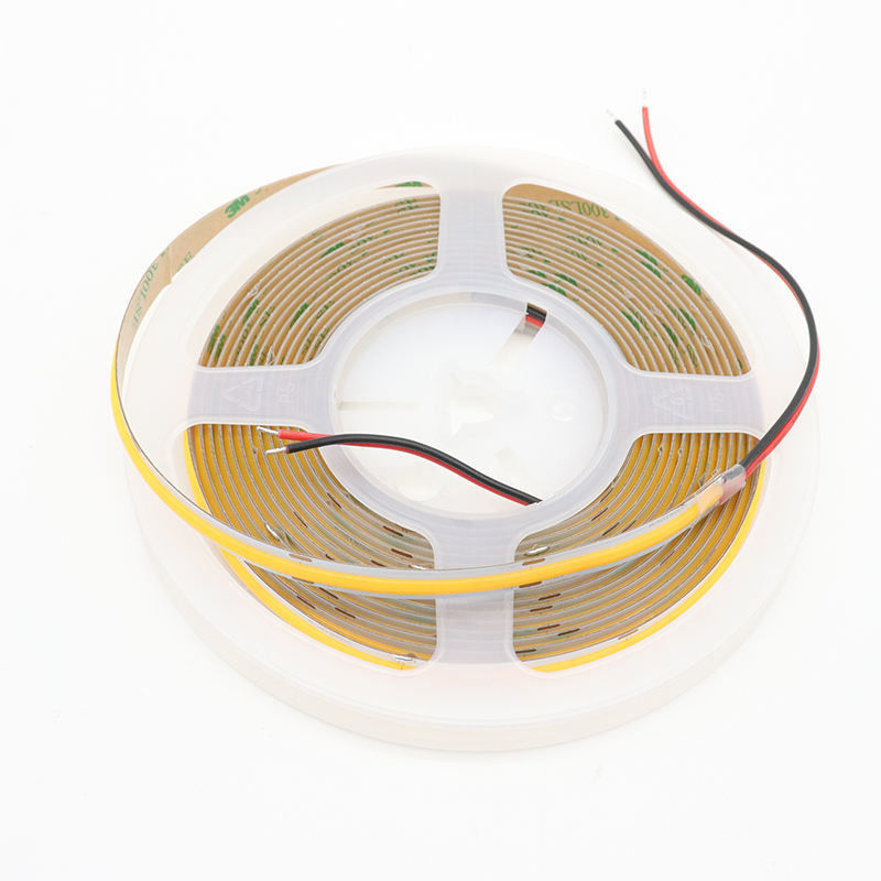 Ánh sáng trong nhà Đường dây LED màu trắng COB ấm 8mm chiều rộng với vật liệu FPC LED RESISTOR