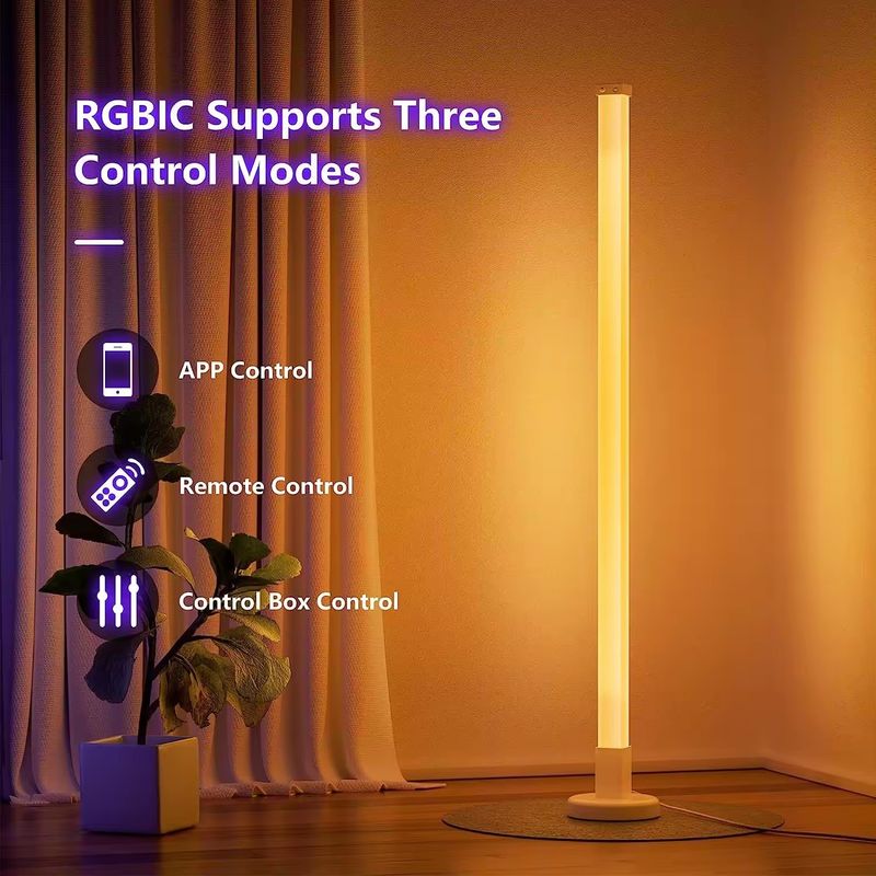 RGBIC Bluetooth Tuya WiFi Smart App đèn góc LED cho phòng khách 35 * 35 * 1500mm