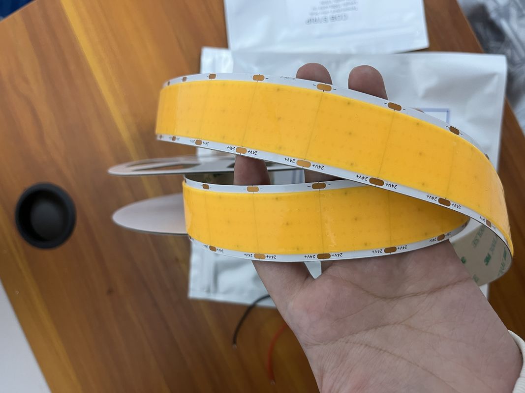 1600 LED 24V 2700K 3000K 4000K 6000K Đường dây dẫn Cob có thể cắt màu đơn 30mm chiều rộng