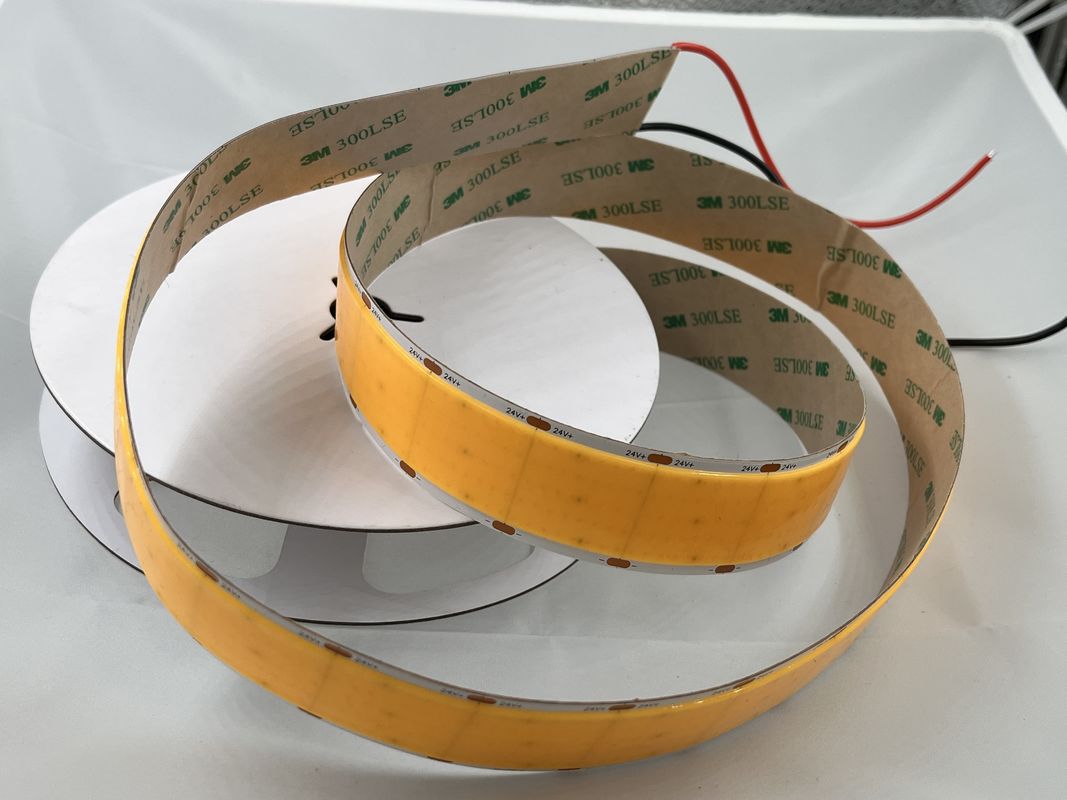 1600 LED 24V 2700K 3000K 4000K 6000K Đường dây dẫn Cob có thể cắt màu đơn 30mm chiều rộng