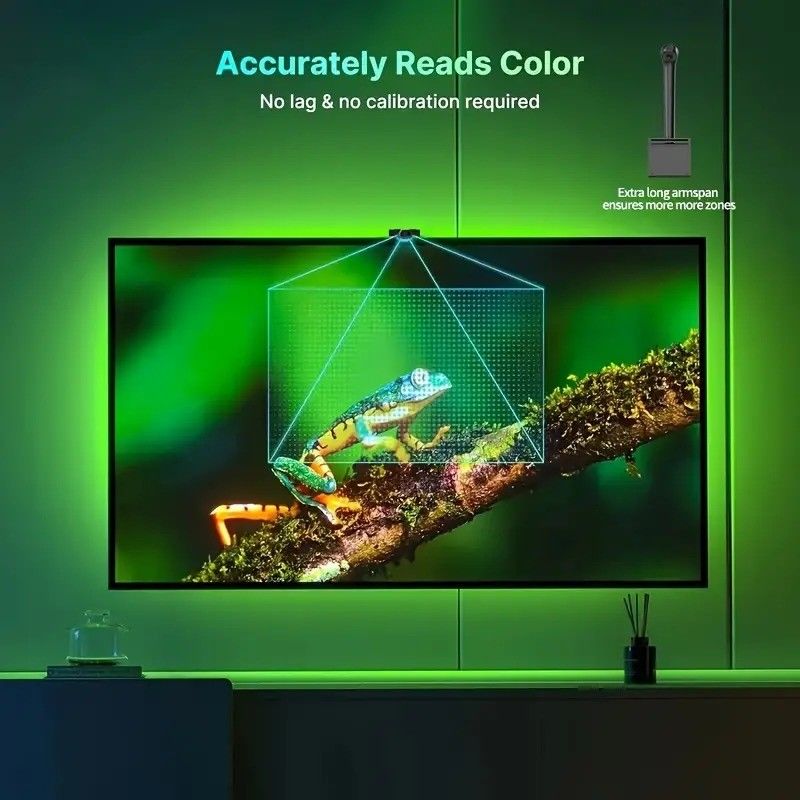 Kiểu LED Smd5050 Led Chip Atmosphere 16,4ft LED Strip Sync to Screen Music cho Google TV