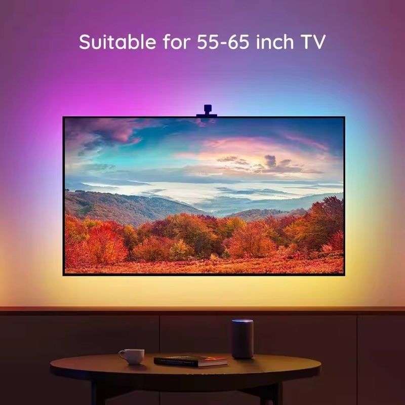 RGB Decor Bar LED Smart TV Backlight Dải đèn với Camera IP20 3.8m 12V cho TV