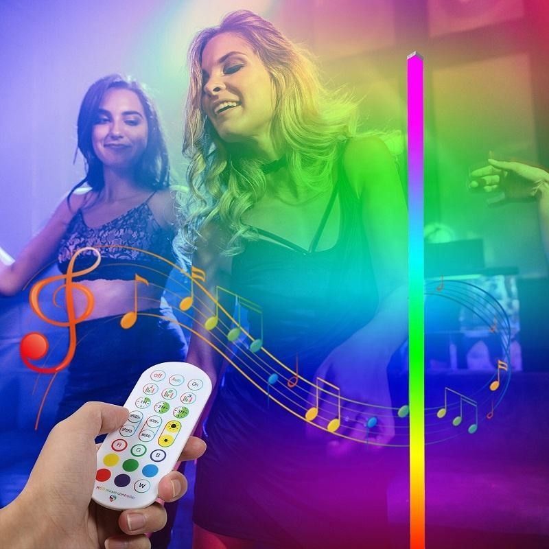 IP44 xếp hạng DC5V Magic Music LED Floor Ambient Light Strip với APP và điều khiển từ xa