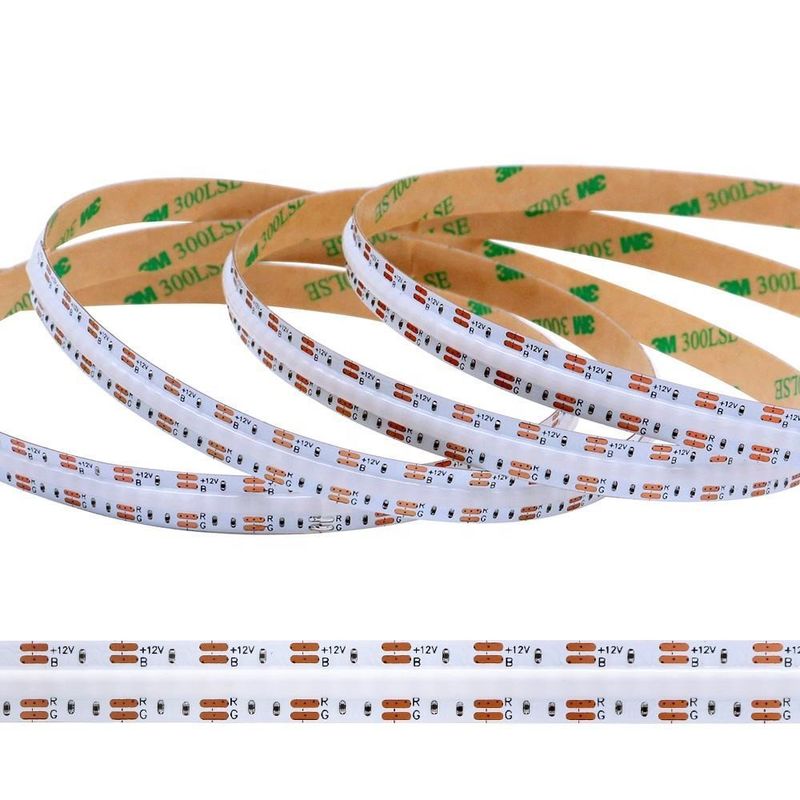 756 dẫn RGB 10mm Wide COB LED Strip Light Direct Support Dimmer và phạm vi điện áp rộng
