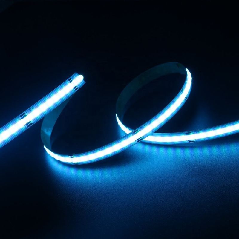 756 dẫn RGB 10mm Wide COB LED Strip Light Direct Support Dimmer và phạm vi điện áp rộng