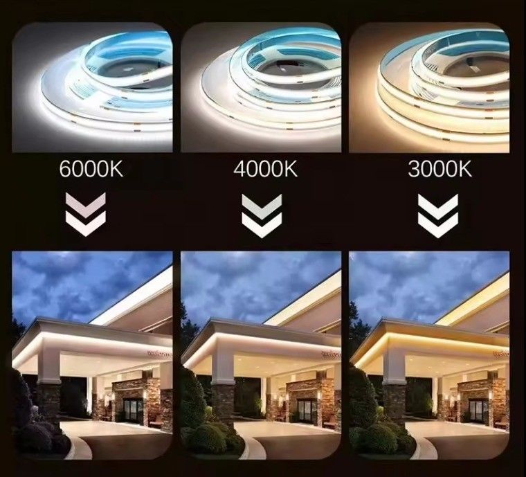 Đèn dải LED điện áp cao với đầu nối và CRI Ra 80 70-80 lm / W Đèn Hiệu quả chiếu sáng