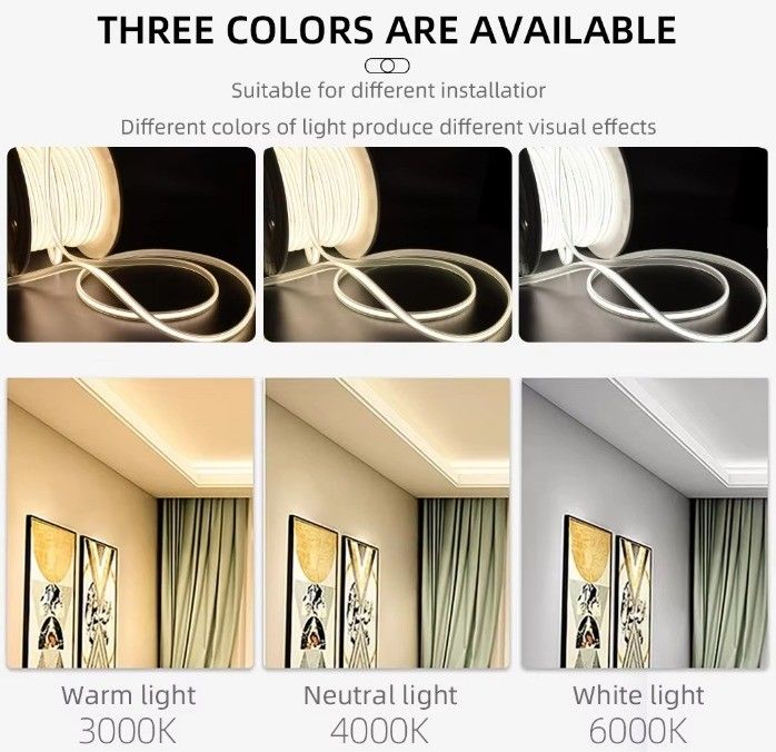 Đèn dải LED cao cấp 80 CRI 288leds COB cho các ứng dụng trong nhà và ngoài trời 110V 220V
