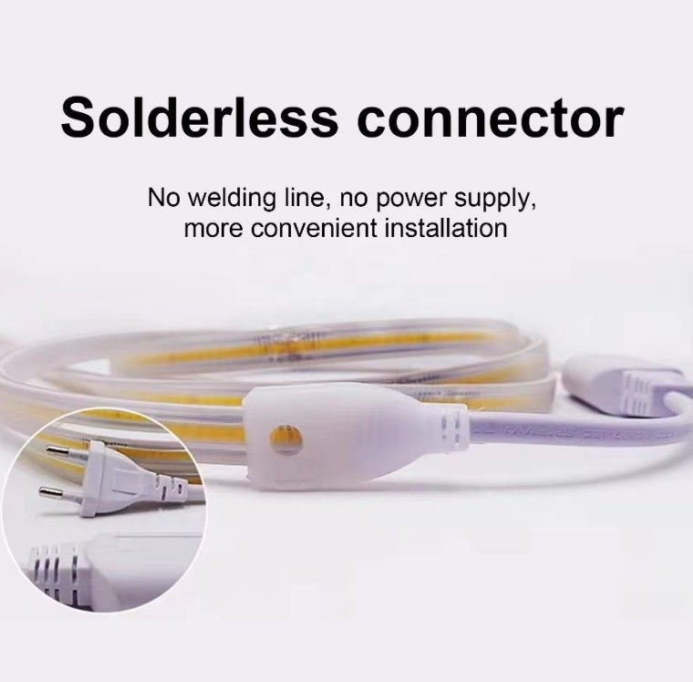 Ánh sáng dải LED COB linh hoạt 288 đèn LED điện áp cao 110V 220V 2700K 3000K 4000K 6000K IP65