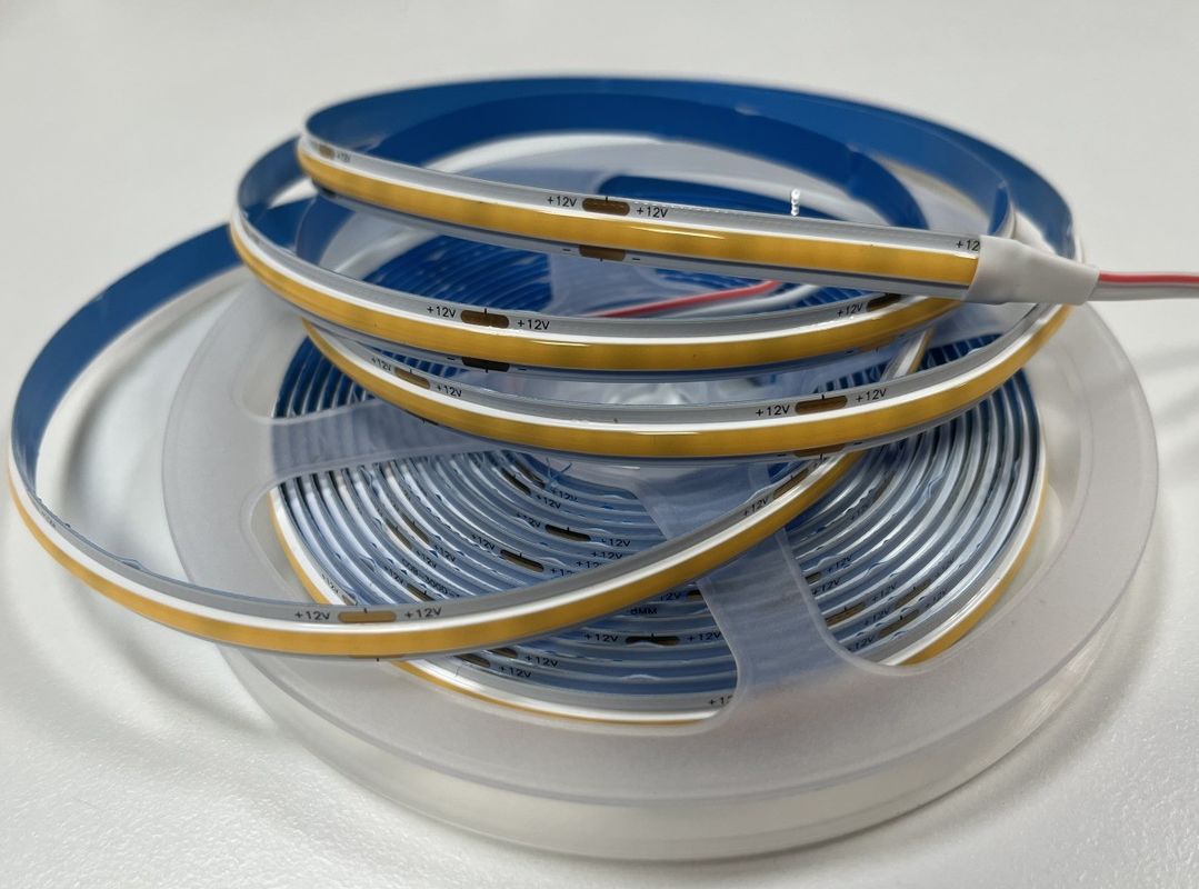 Tiết kiệm năng lượng IP20 COB LED Strip Light 8mm PCB 300chips mỗi mét với dòng chảy ánh sáng 800lm
