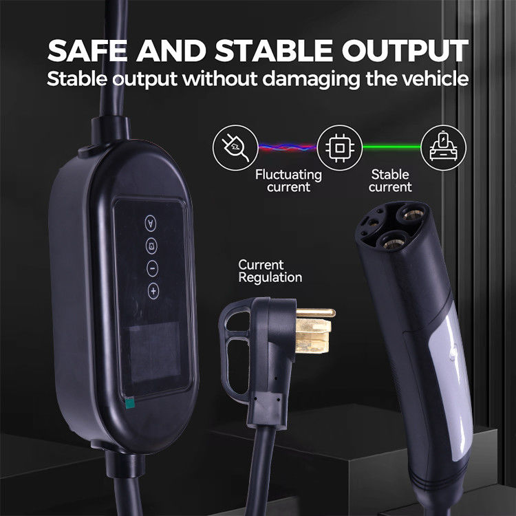 3.7 Kw EV sạc 5m loại 2 phụ nữ Plug sạc với đèn chỉ số LCD