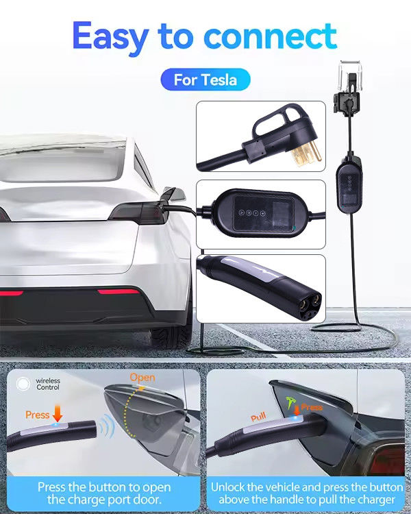 Bộ sạc nhanh EV ánh sáng chỉ số LCD cho TSL cấp 2 xe năng lượng trong loại hộp