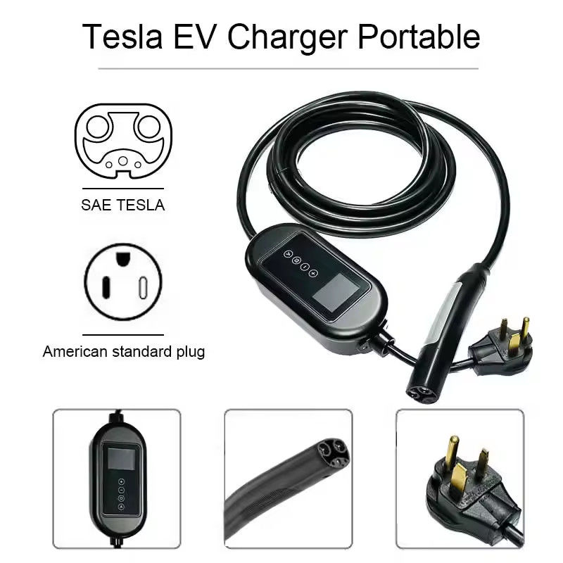 Bộ sạc nhanh EV ánh sáng chỉ số LCD cho TSL cấp 2 xe năng lượng trong loại hộp