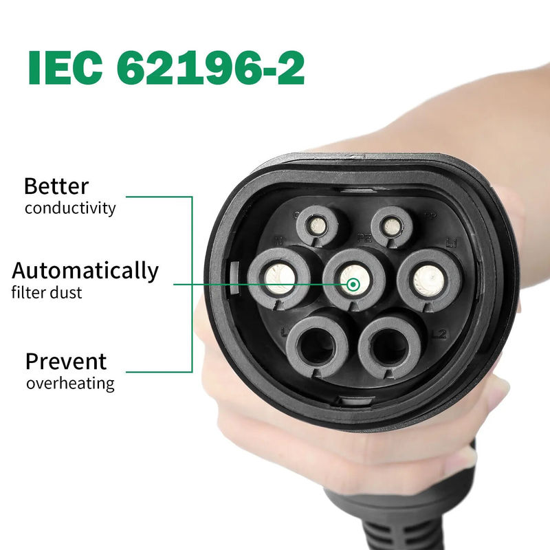 Bộ sạc EV kích thước gói duy nhất 45X28X18 Cm để sạc trong phạm vi nhiệt độ -30C- 55C